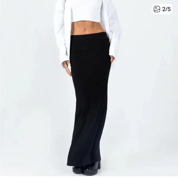 Princess Polly JODIE MAXI SKIRT black - Picture 5 of 6